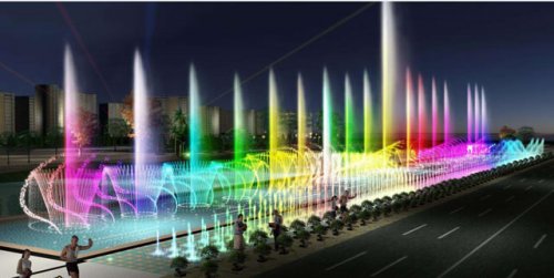 站前廣場(chǎng)音樂噴泉