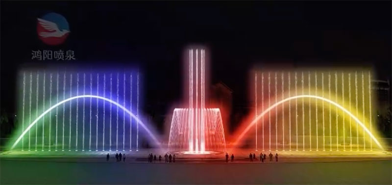 廣場(chǎng)旱噴音樂(lè)噴泉?jiǎng)赢嬙O(shè)計(jì)